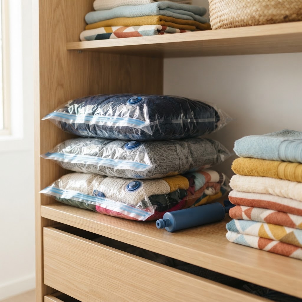 Reusable Vacuum Seal Clothes Storage Bag Set